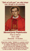 Blessed Jerzy Popieluszko Prayer Card